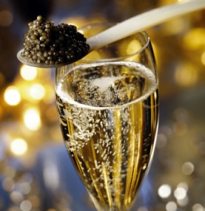 Champagne and caviar are a classic pairing, but the wine is equally at home with anything oily or salty.